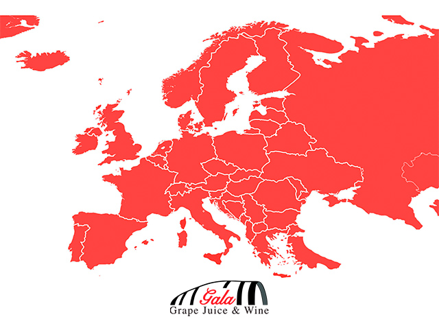Porción de mapa mundi con la parte donde actúa FIdel Gala en color rojo