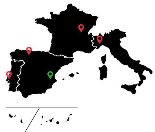 Mapa de oficinas de fidel gala